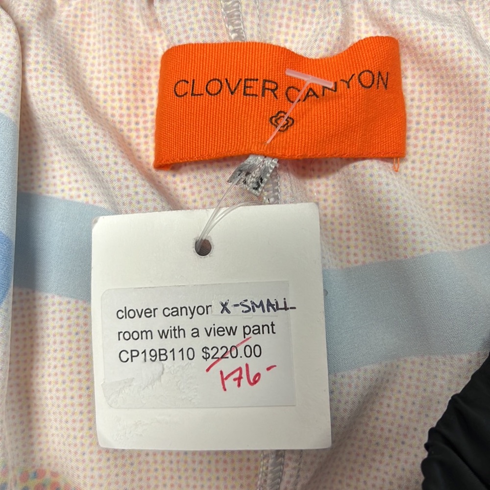 Clover Canyon “Room with a View” XS Pants NWT Abstract Art Joggers - Picture 10 of 12